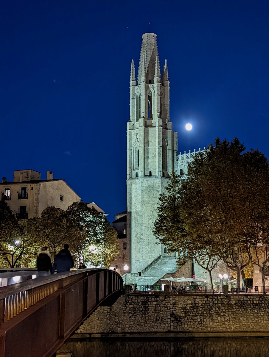 Girona Cathedral at Night