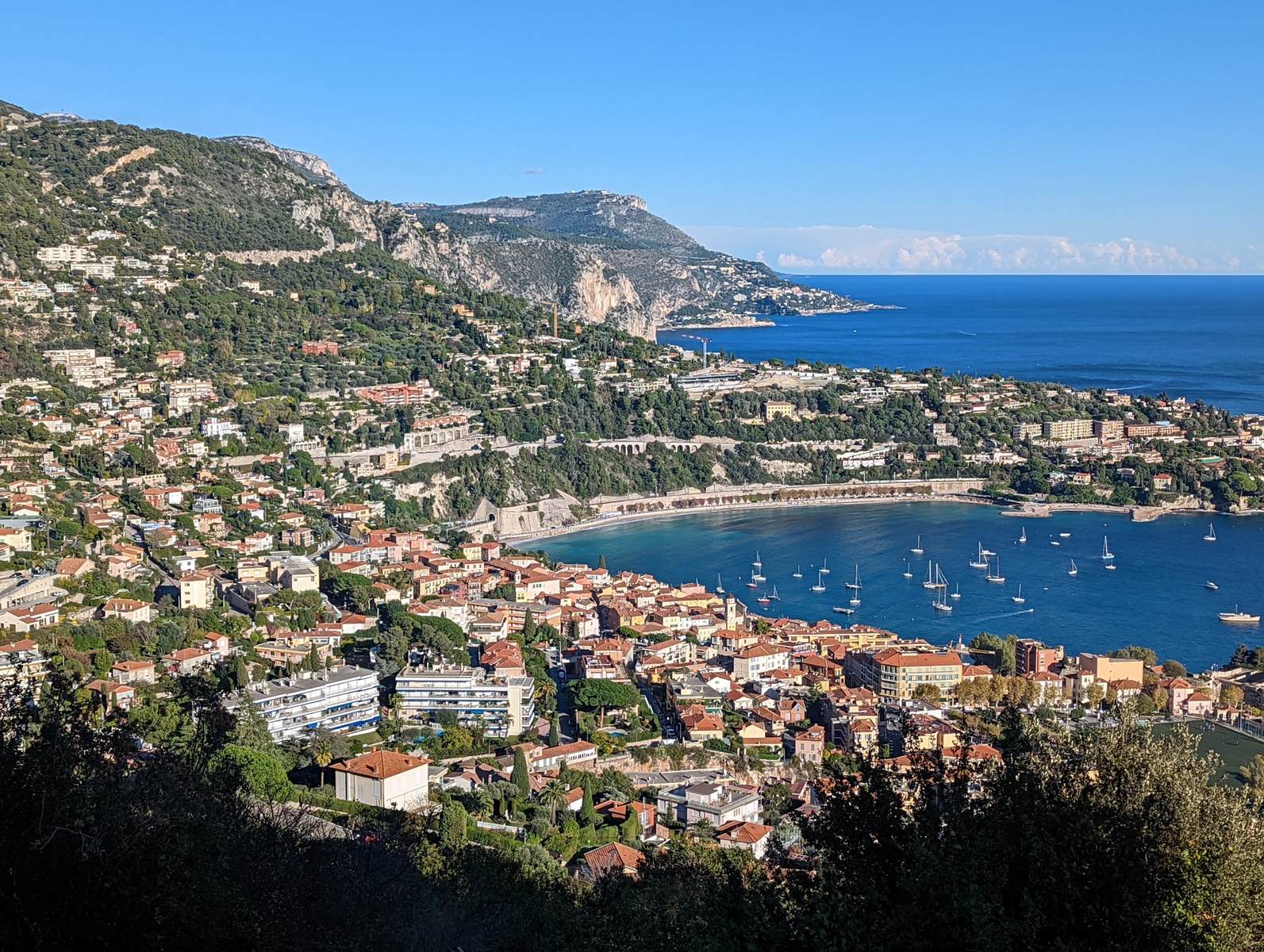 The town of Villefranche-sur-Mer, France