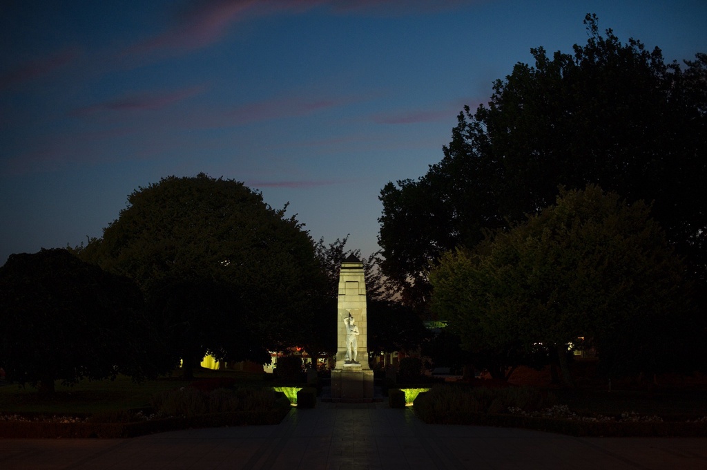 Cambridge War Memorial at dusk after a lovely afternoon with +Liz Quilty & family