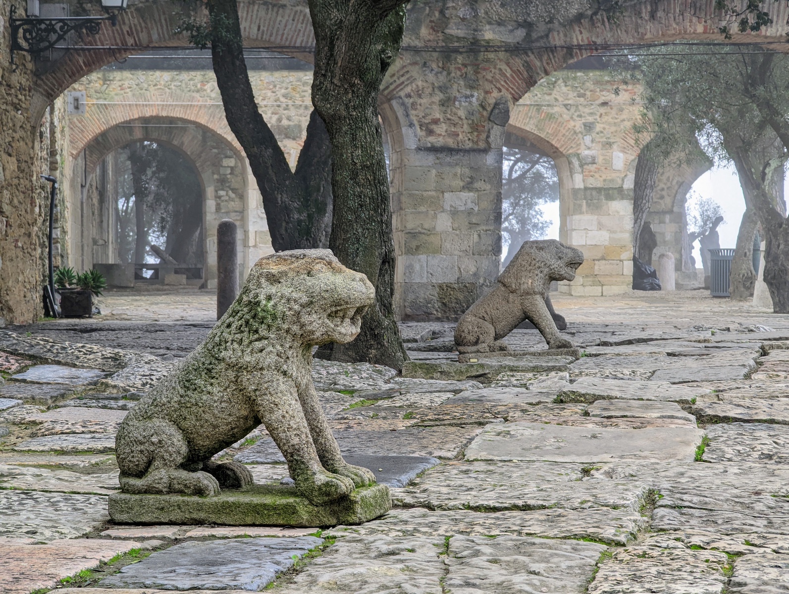 Guarding the Castle Courtyard